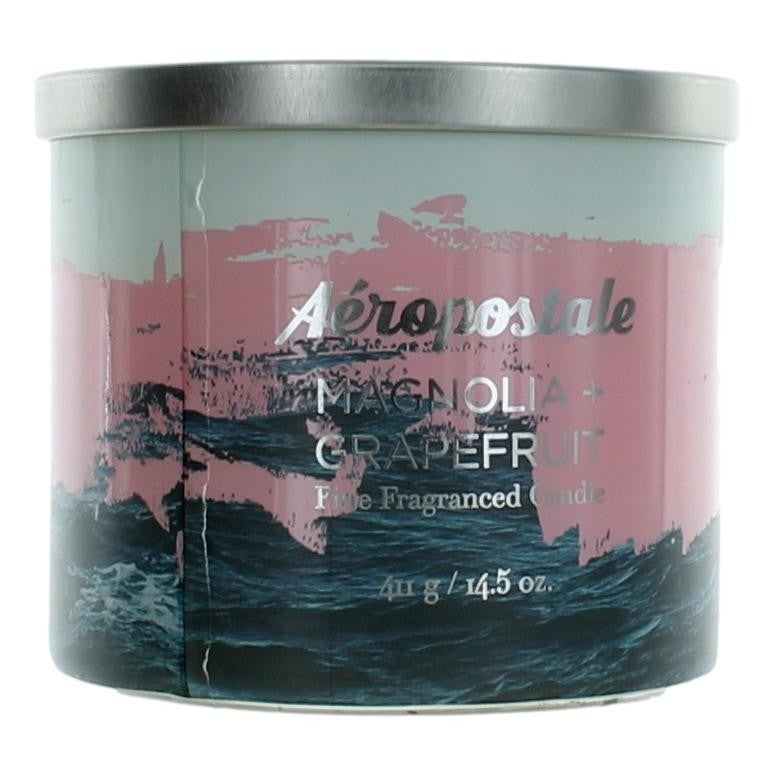 Aeropostale 14.5oz Soy Wax Blend 3 Wick Candle - Magnolia & Grapefruit by Aeropostale