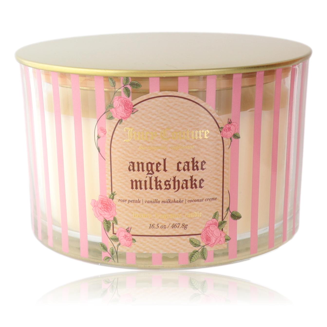 Juicy Couture 16.5oz Soy Wax Blend 3 Wick Candle - Angel Cake Milkshake by Juicy Couture