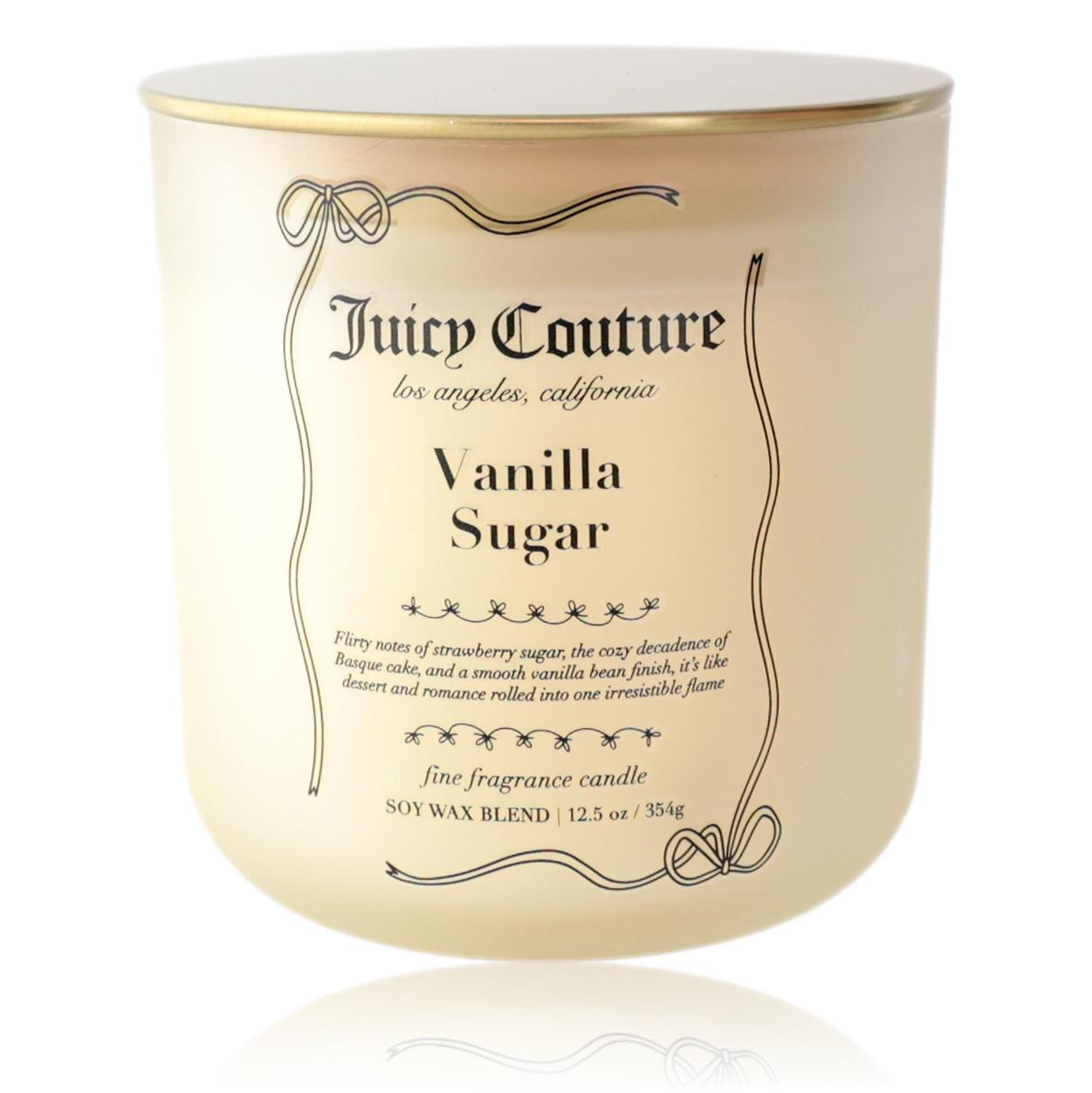 Juicy Couture 12.5 oz Fine Fragrance Candle - Vanilla Sugar by Juicy Couture