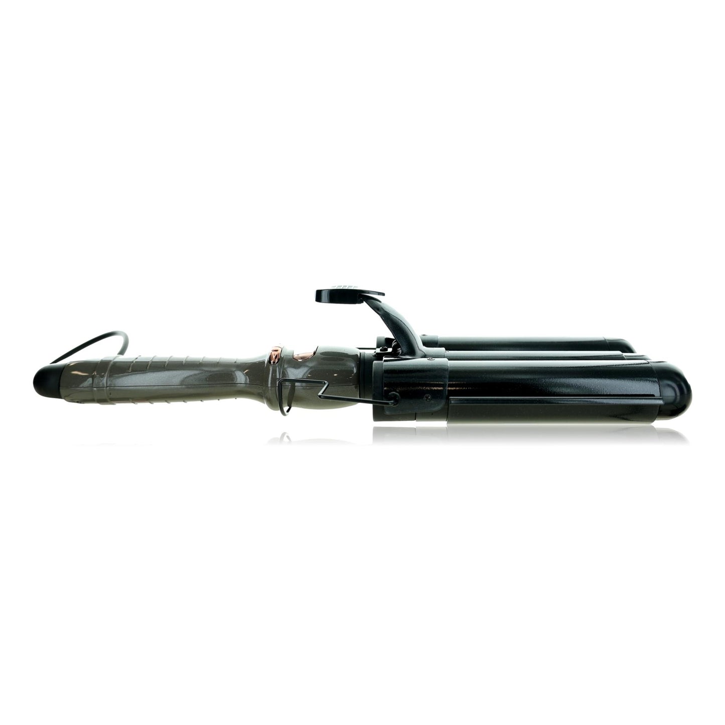 Almost Famous Triple Barrel Clip Curling System by Almost Famous, Charcoal Gray by Almost Famous