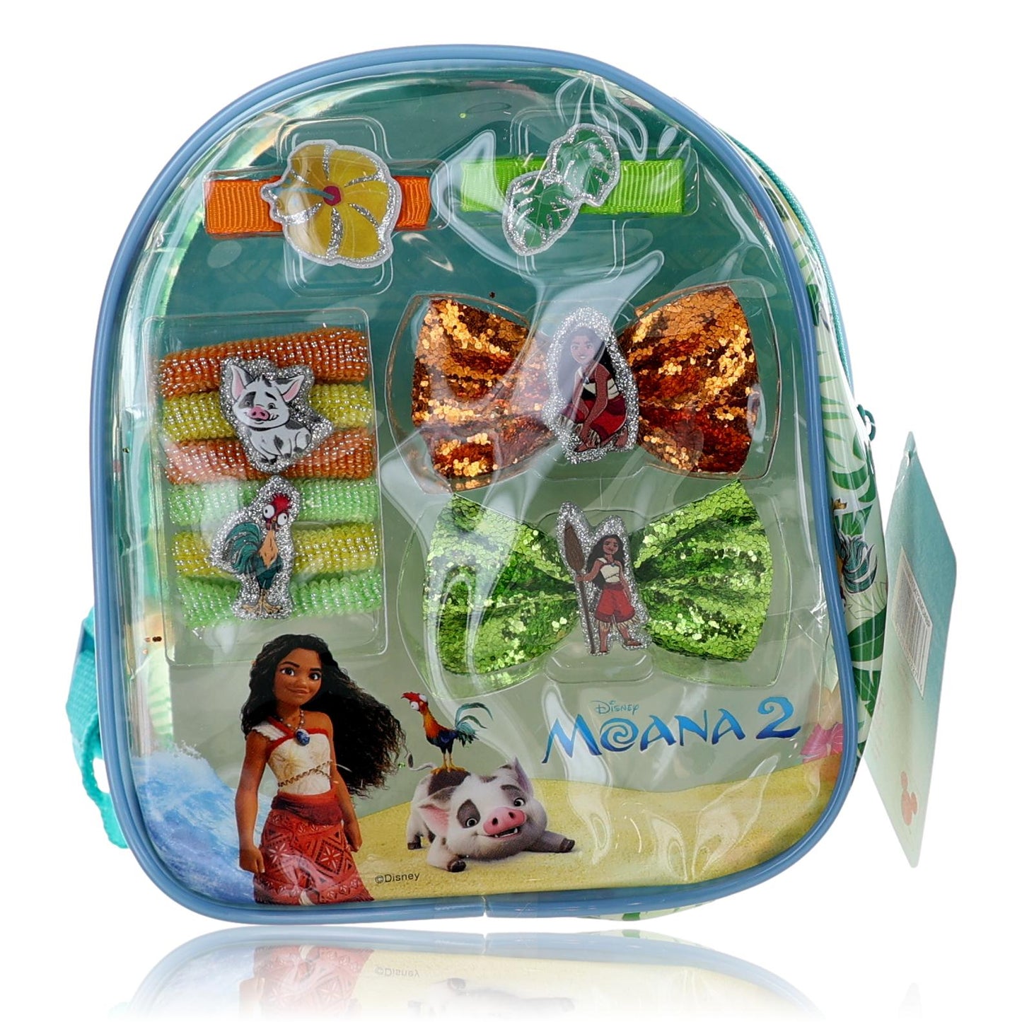 Moana Hair Accessory Backpack by Disney, 11 Piece Set for Kids by Disney
