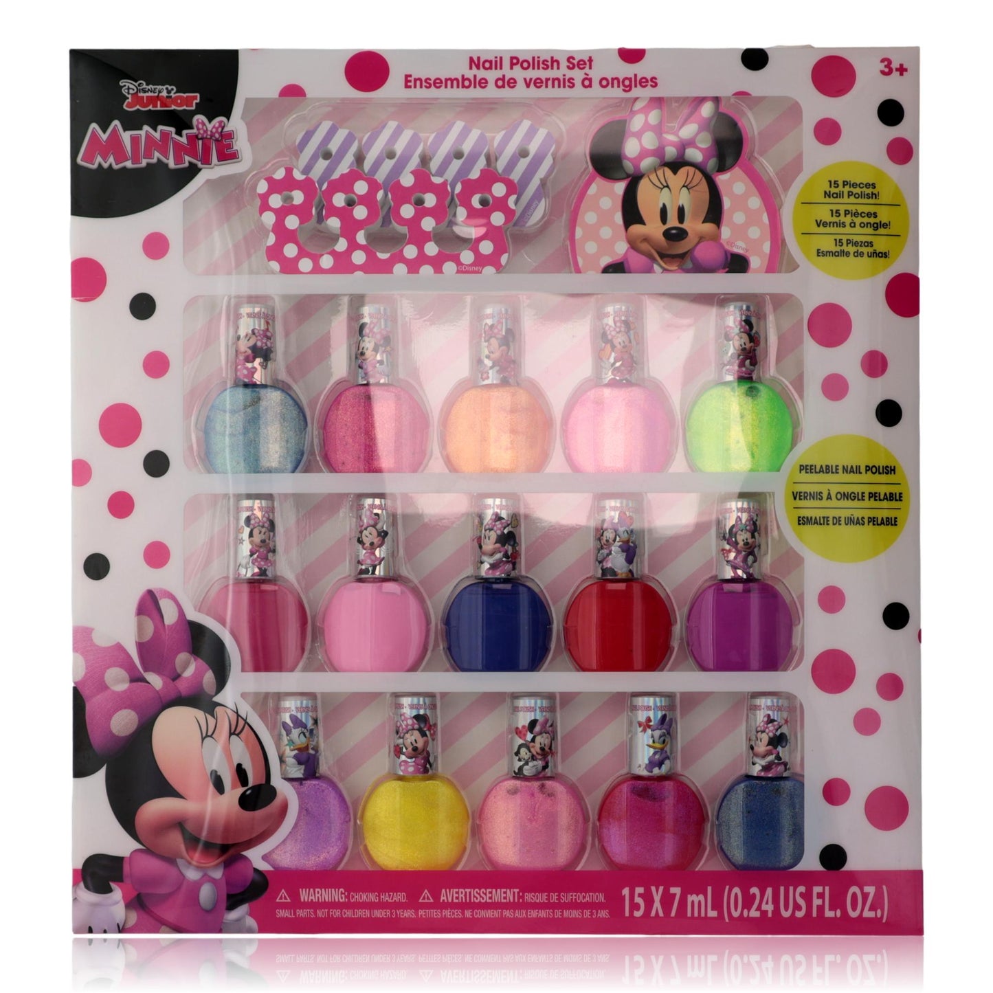 Minnie Mouse by Disney, 15 Piece Nail Polish Set for Kids by Disney