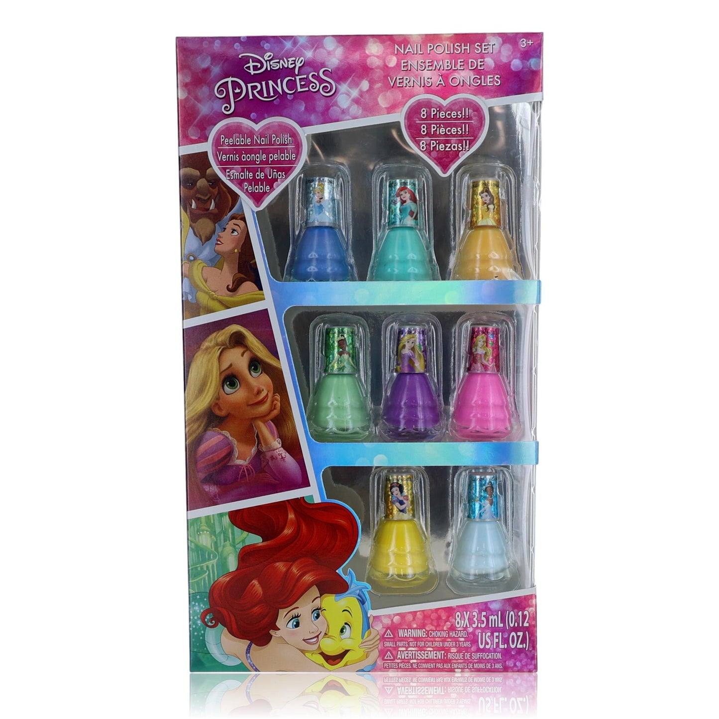 Disney Princess Nail Polish by Disney, 8 Pack for Kids by Disney