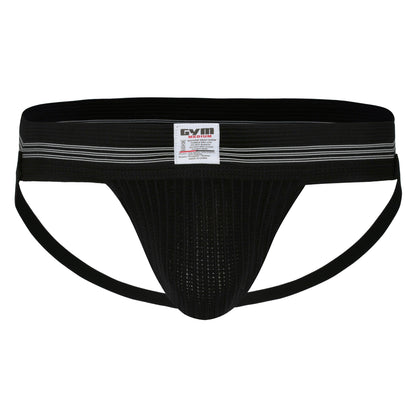 GYM Old School 2.0 Jockstrap with 2" Waistband Black