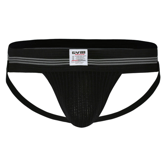 GYM Old School 2.0 Jockstrap with 2" Waistband Black