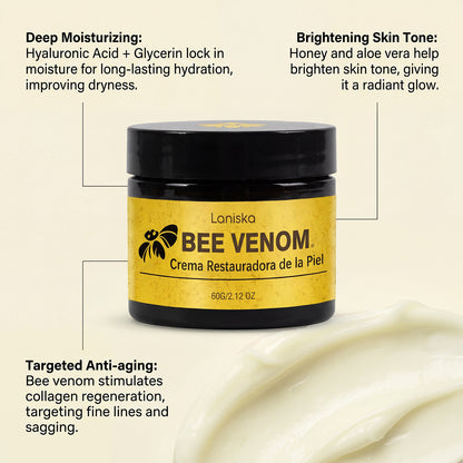 Bee Venom & Hyaluronic Acid Skin Cream – Honey, Shea Butter & Aloe Vera, 60G