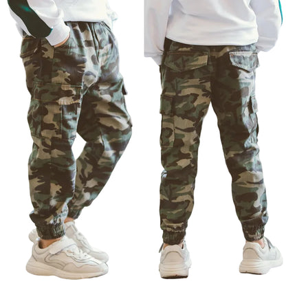 Children's Sports Military Camouflage Casual Trousers by Baby Joy