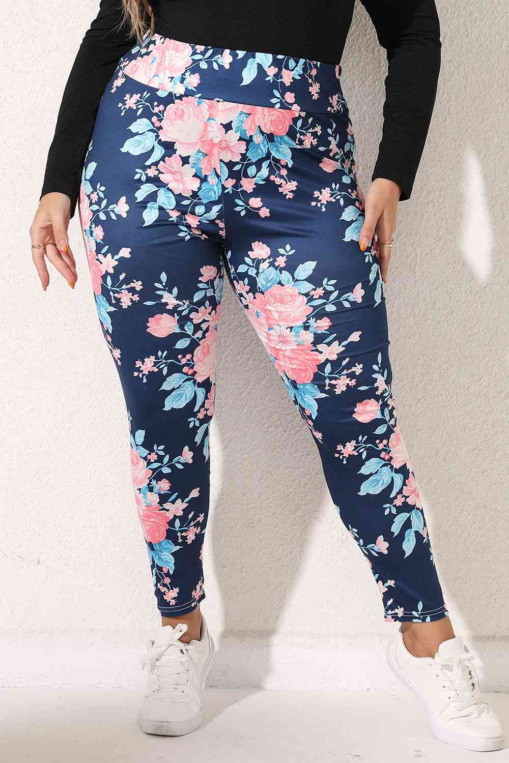 Legging à imprimé floral pour femme