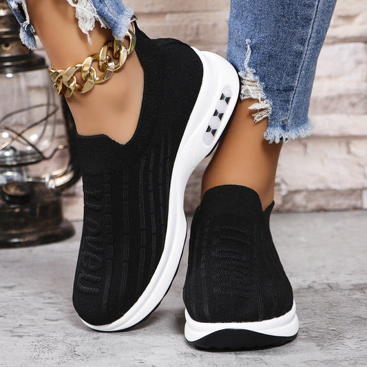 Women's Round Toe Mesh Loafers Sneakers