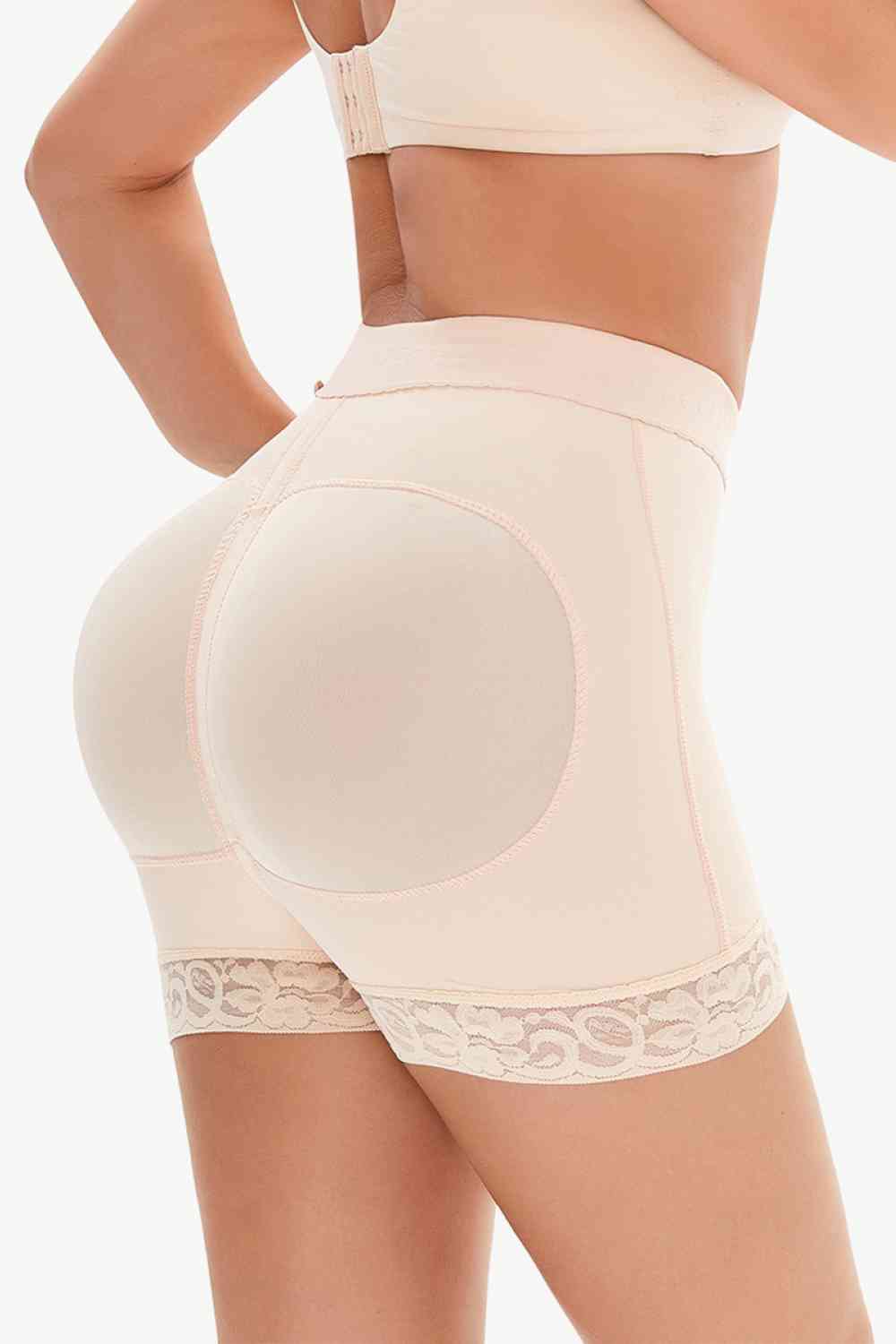 Women's Shapewear - Pull-On Lace Trim Shaping Shorts