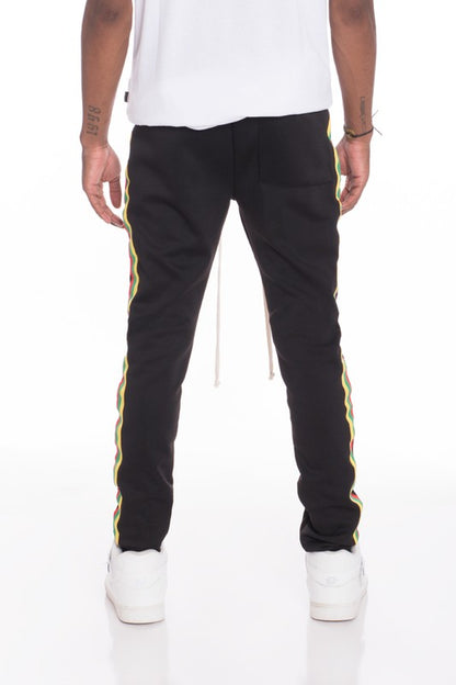 Men's Rasta Taped Track Pants