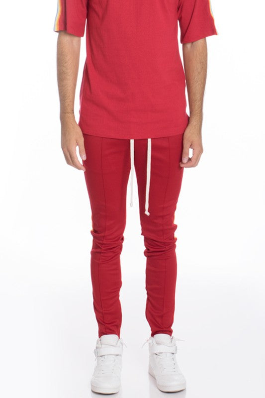Men's Rainbow Tape Track Pants