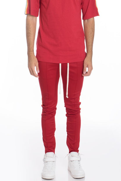 Men's Rainbow Tape Track Pants