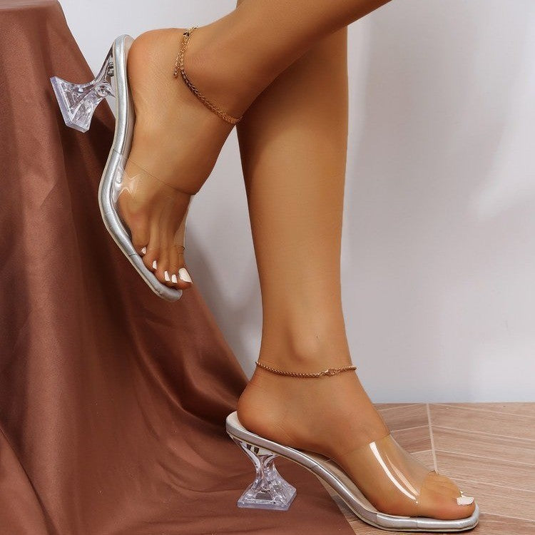 Women's Transparent High Heel Sandals