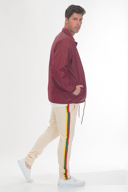 Men's Rasta Taped Track Pants Beige