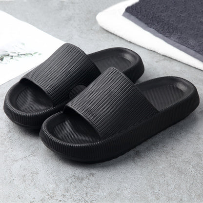 Unisex EVA Non-Slip Slides & Slippers – 14 Colors, Sizes 34–47 Black