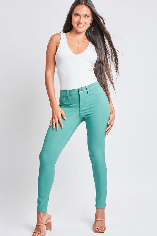 YMI Women's Hyperstretch Mid-Rise Skinny Pants