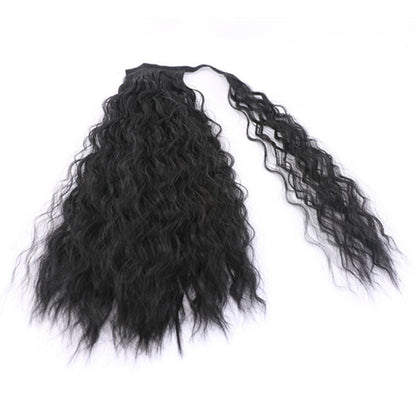 22-Inch Curly Corn Braid Ponytail Extension – Heat-Resistant Synthetic Hair