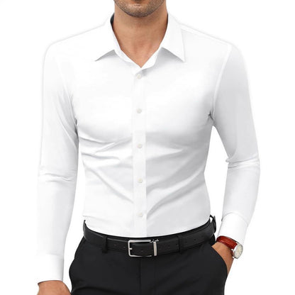 Men's Slim Fit Wrinkle-Resistant Dress Shirt – 6 Colors, Sizes S–5XL
