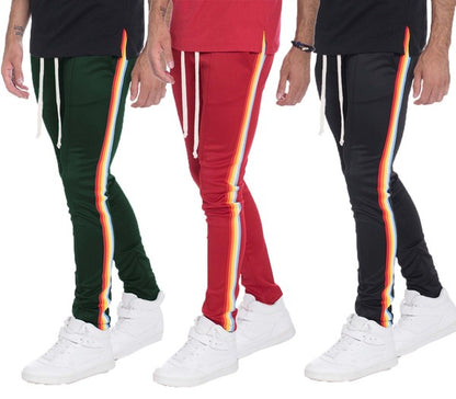 Men's Rainbow Tape Track Pants