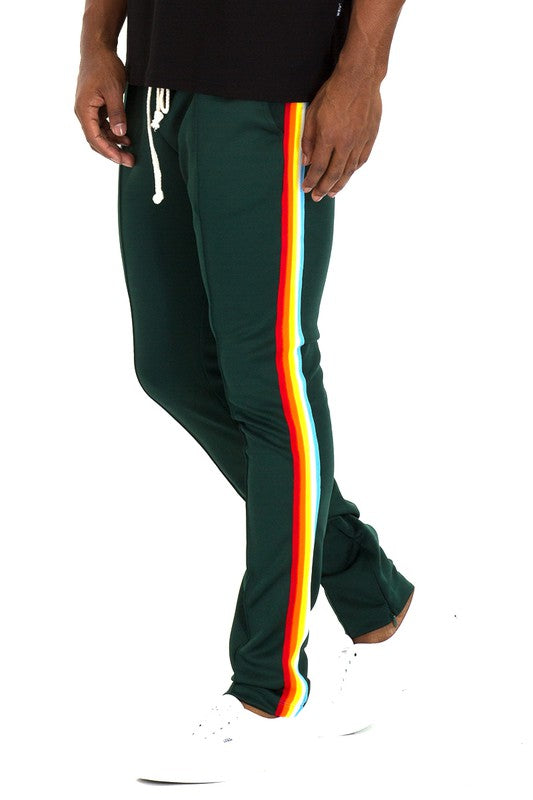 Men's Rainbow Tape Track Pants