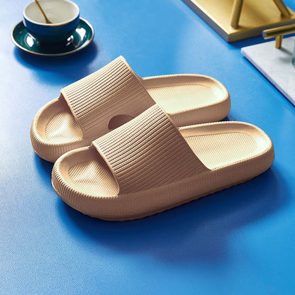 Unisex EVA Non-Slip Slides & Slippers – 14 Colors, Sizes 34–47 Khaki