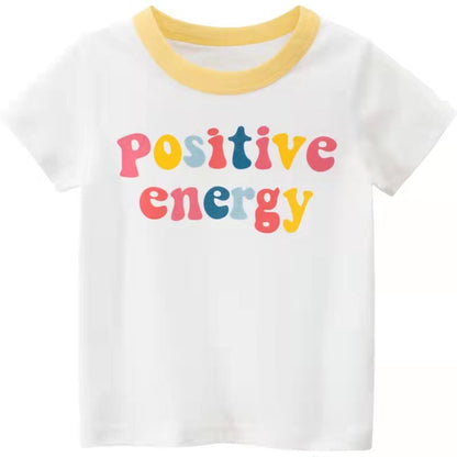 Children'S Clothing, Alphabet Pattern T-Shirts, Cartoon Girls, Short Sleeves by Baby Joy