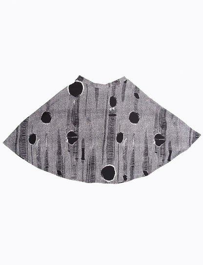 Knee-Length Circle Skirt with Side Seam Pockets