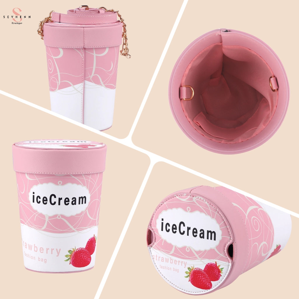 Lightweight Ice Cream Crossbody Bag for Women