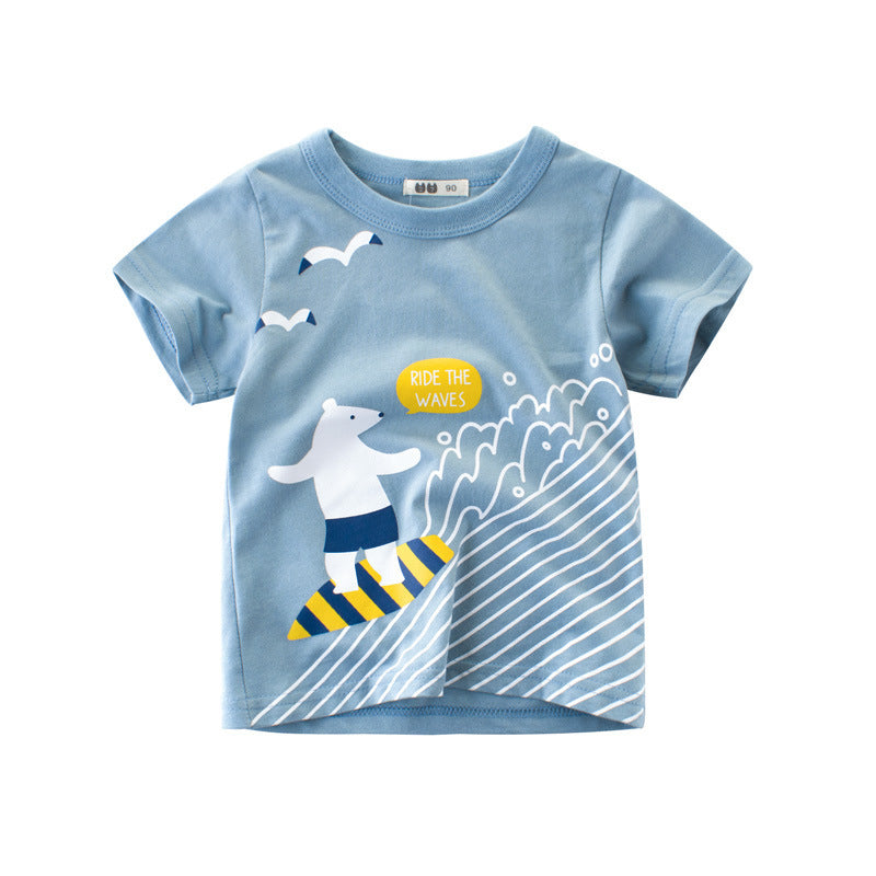 Children's short-sleeved t-shirts, baby clothes, boys by Baby Joy
