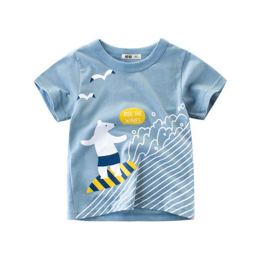 Children's short-sleeved t-shirts, baby clothes, boys by Baby Joy