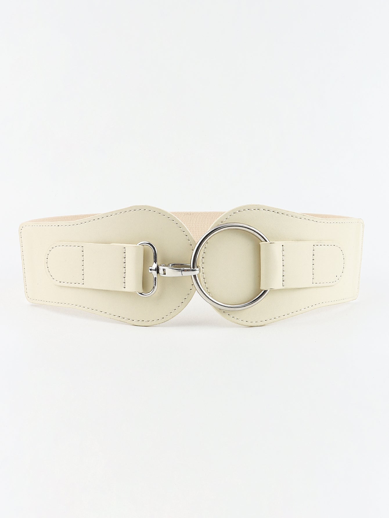 Women's PU Elastic Wide Belt