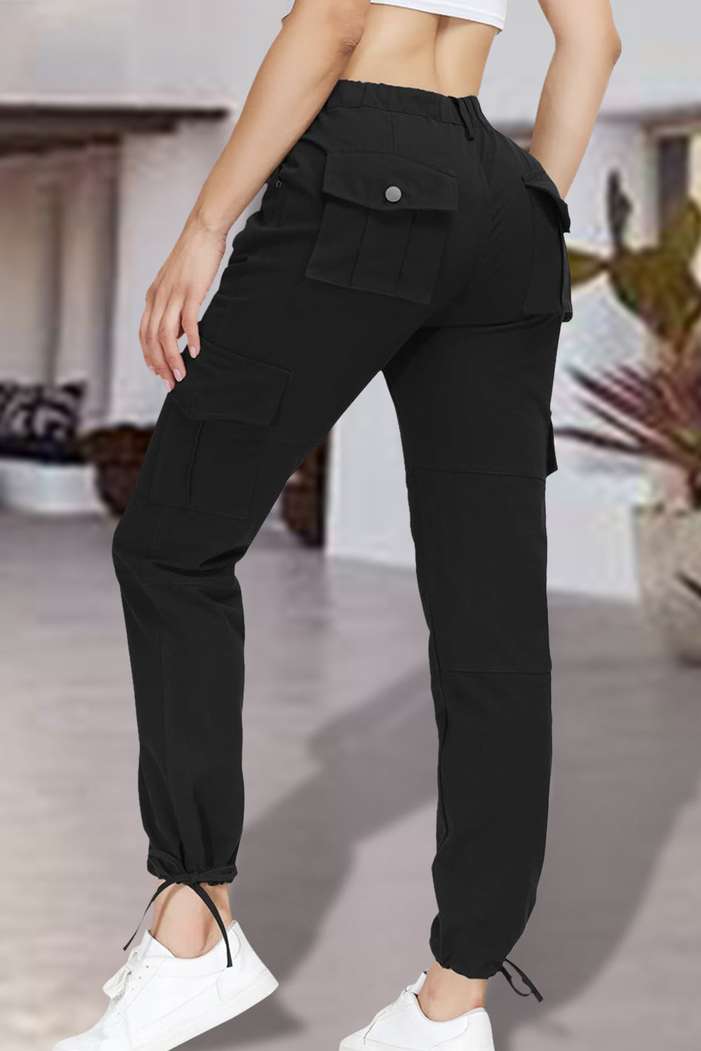 Women's Full Size High Waist Pants with Pockets