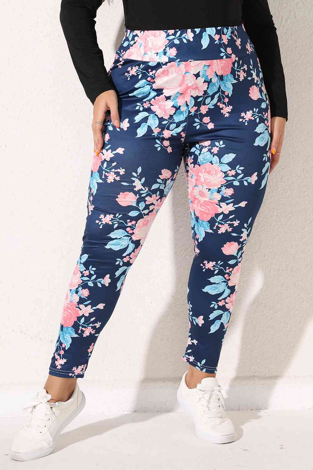 Legging à imprimé floral pour femme