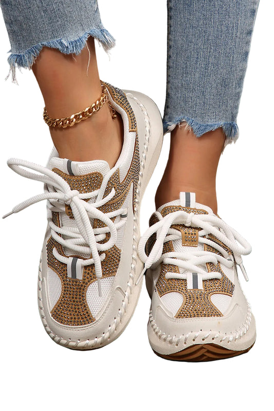 Abigail Lace Up Breathable Sneakers by Threaded Pear