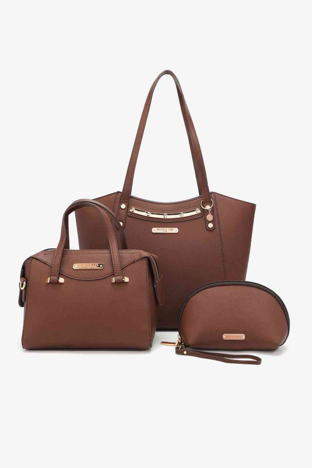 Nicole Lee USA At My Best Handbag Set - Chocolate