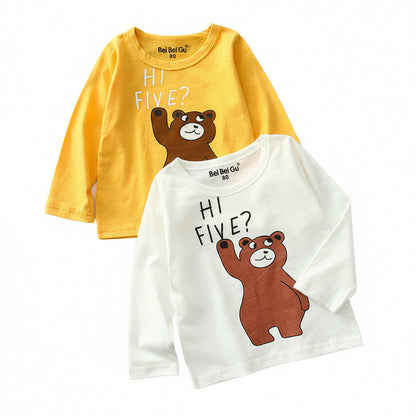 Cartoon children's long sleeve t-shirt bottoming shirt by Baby Joy