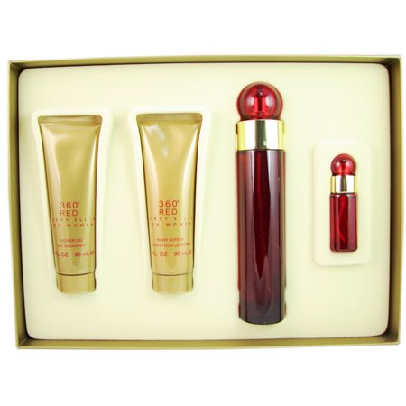 360 Red 4 Piece Gift Set by Perry Ellis