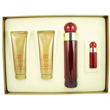360 Red 4 Piece Gift Set by Perry Ellis