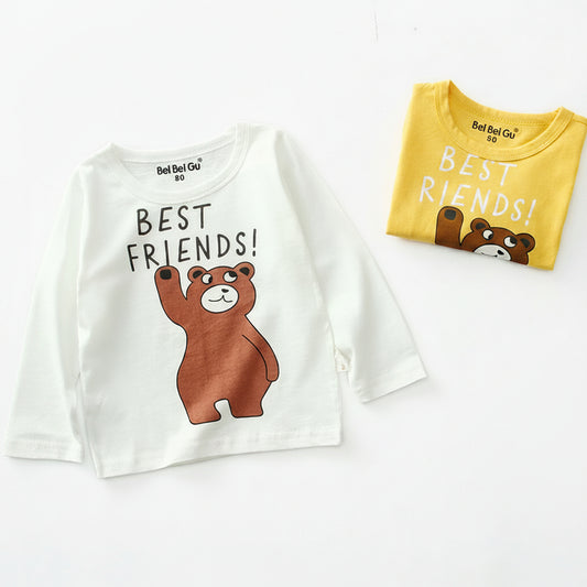 Cartoon children's long sleeve t-shirt bottoming shirt by Baby Joy
