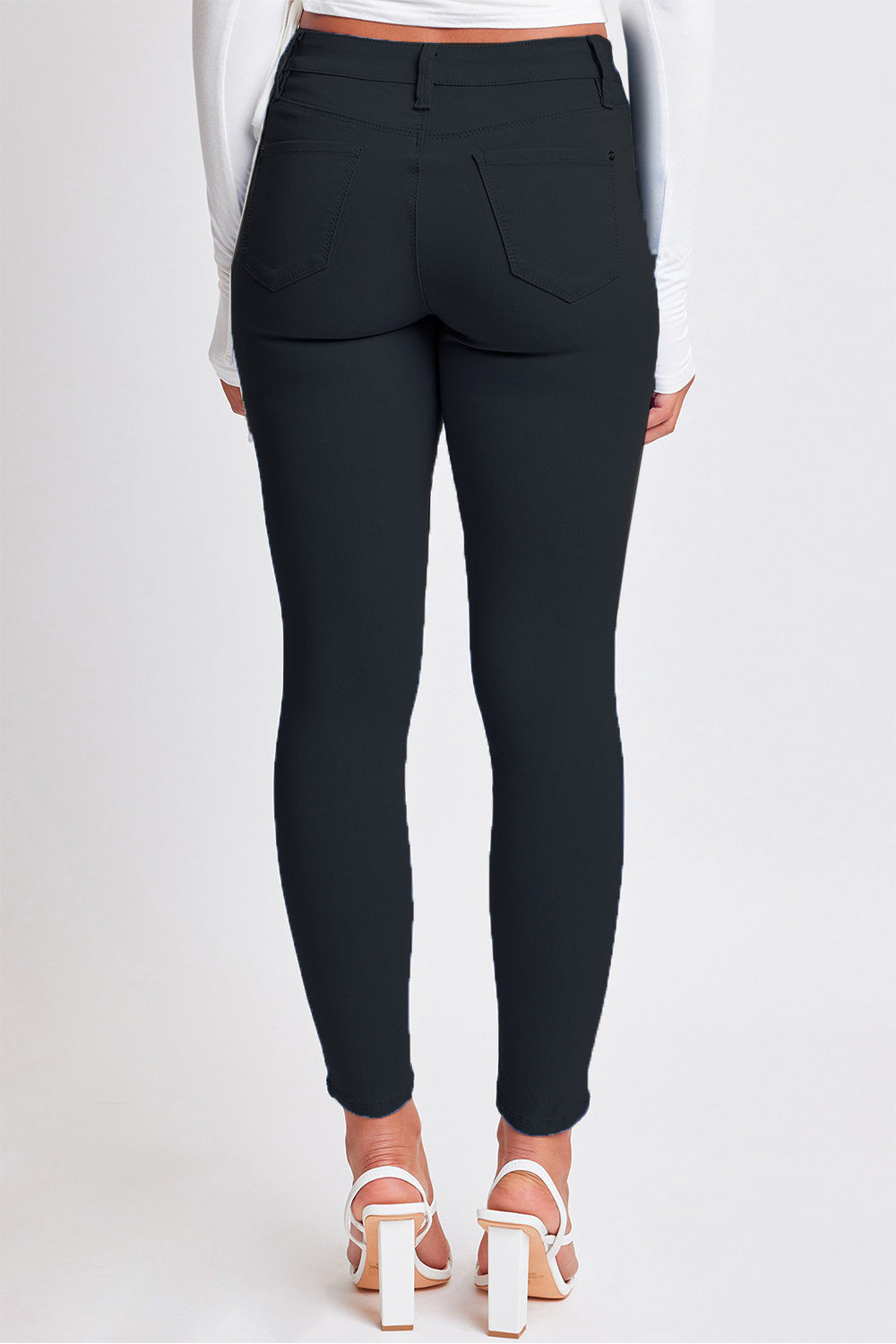 YMI Plus Size Hyper-stretch Mid-Rise Skinny Pants