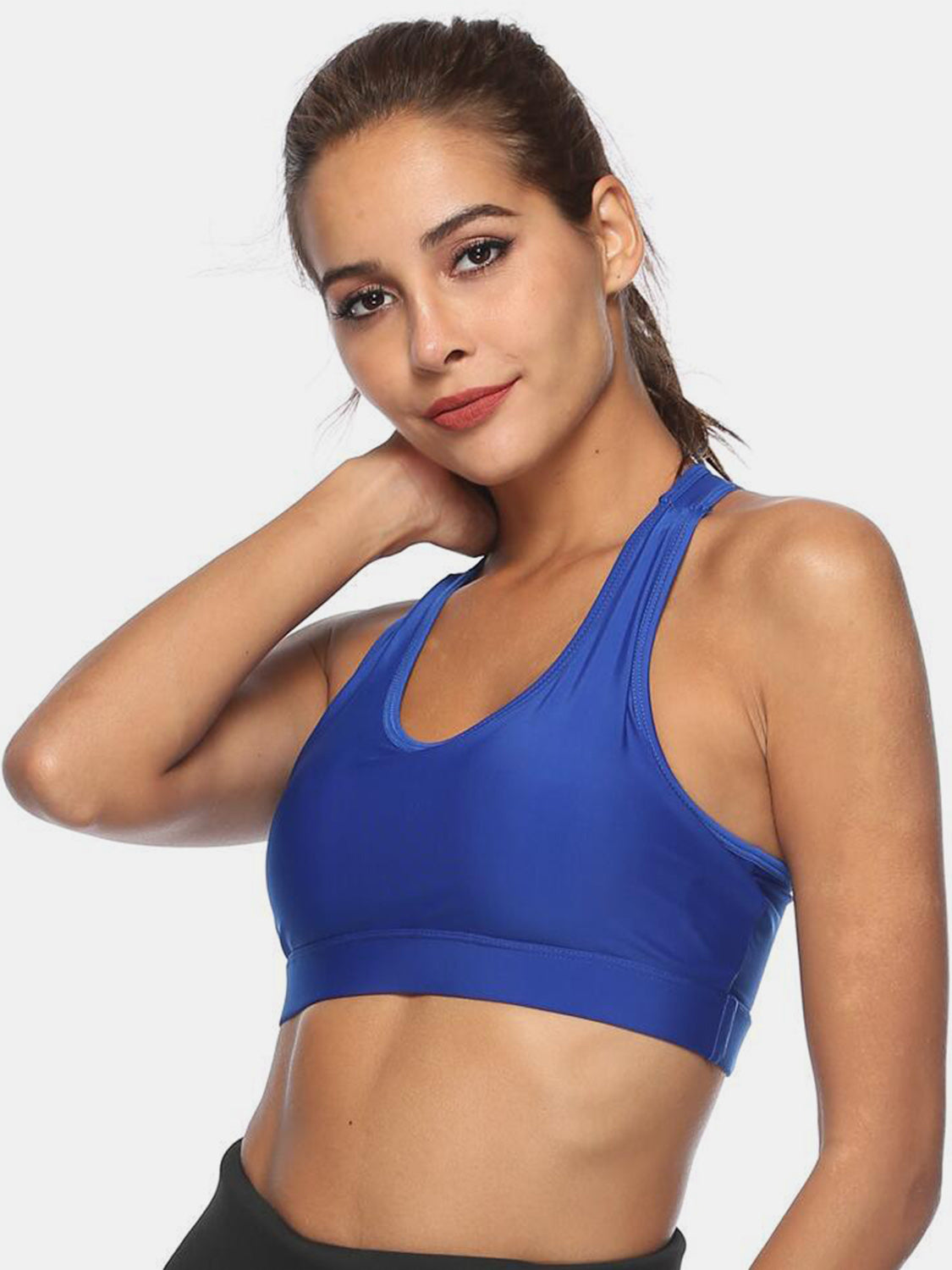 Women's Cutout Scoop Neck Active Sports Bras