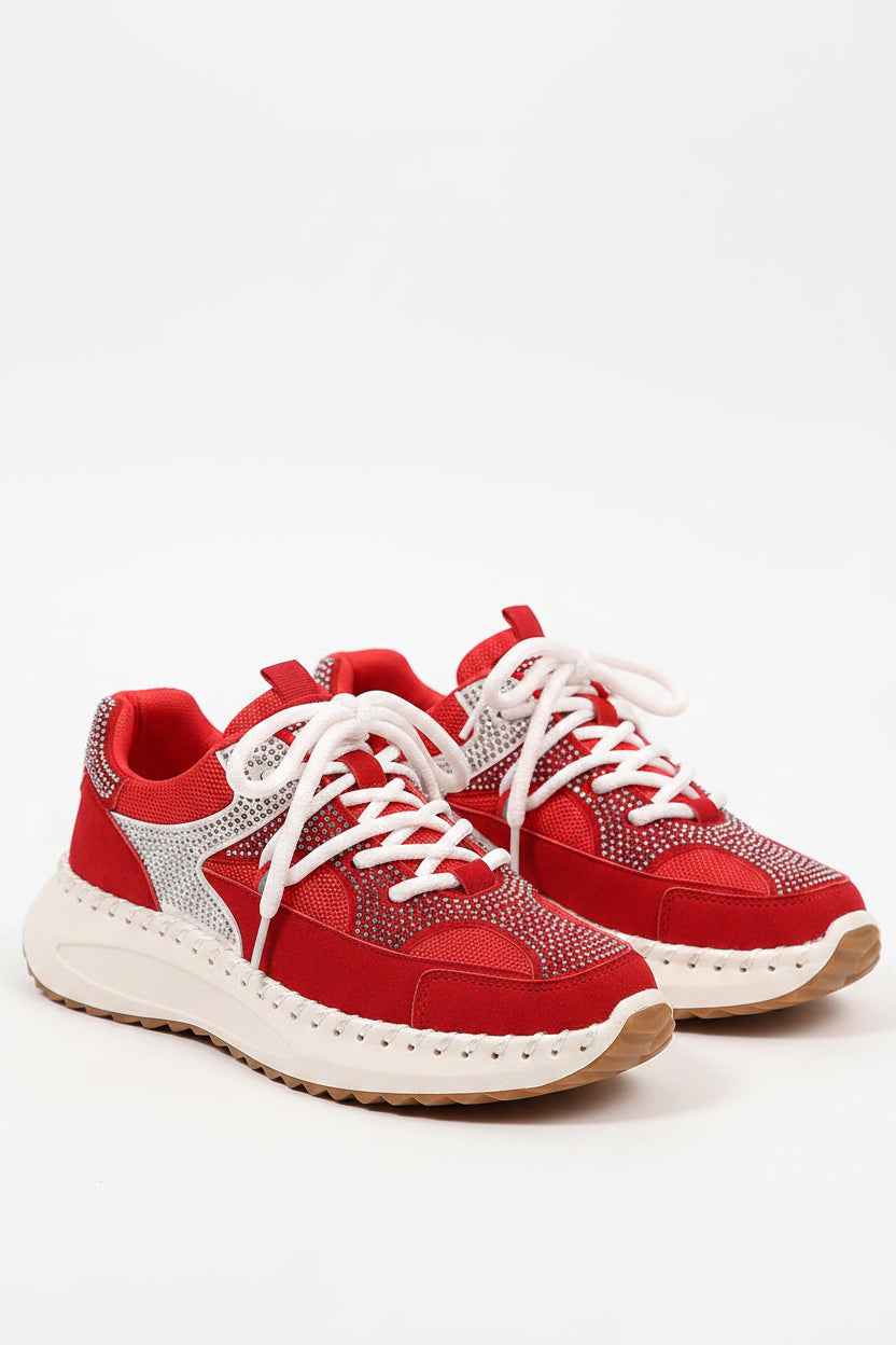 Abigail Lace Up Breathable Sneakers by Threaded Pear