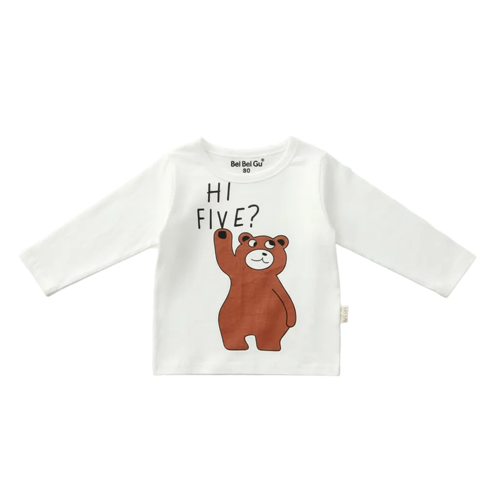 Cartoon children's long sleeve t-shirt bottoming shirt by Baby Joy