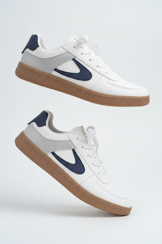 Elizabeth Leather Lace Up Sneakers by Threaded Pear
