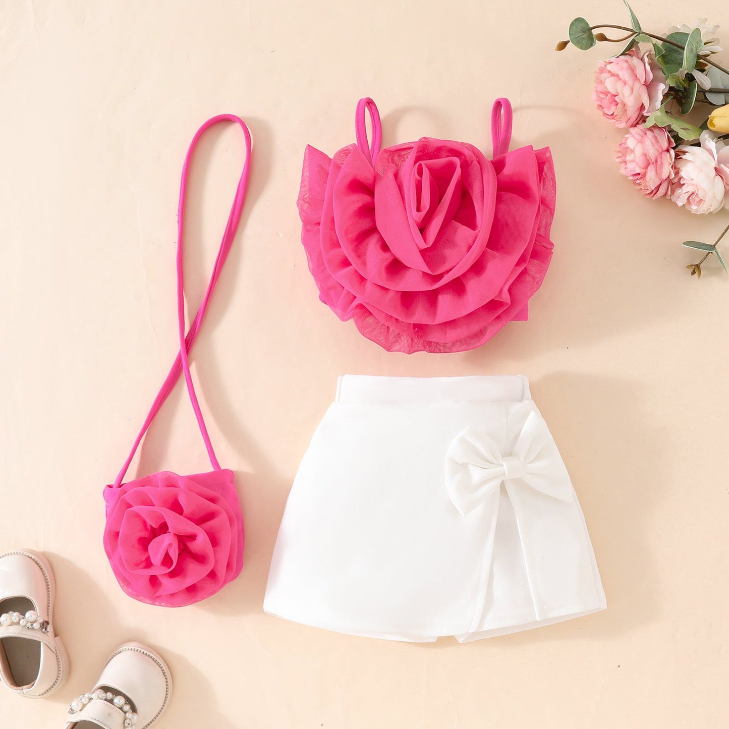 Girl's 3D Flower Pulling Strap Set by Baby Joy