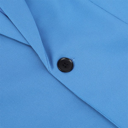 Men's Solid Color 1-Button Blazer | Notched Lapel Jetted Pocket Suit Jacket