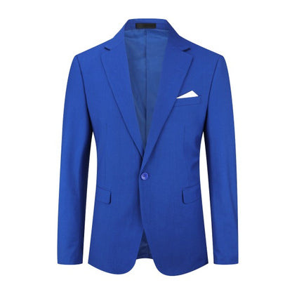 Men's Floral Print Notch Lapel Blazer | Slim Fit Fashion Jacket – Navy Blue, Sky Blue, Royal Blue & Multicolour