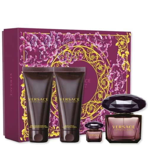 Versace Crystal Noir Eau De Toilette 4 Piece Gift Set by Versace