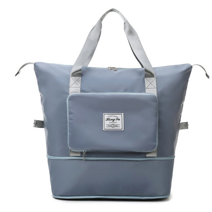 Dry & Wet Separation Sports Shoulder Bag – Large Oxford Gym Bag, 13 Colors Blue